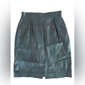 Evan Davies Leather Skirt